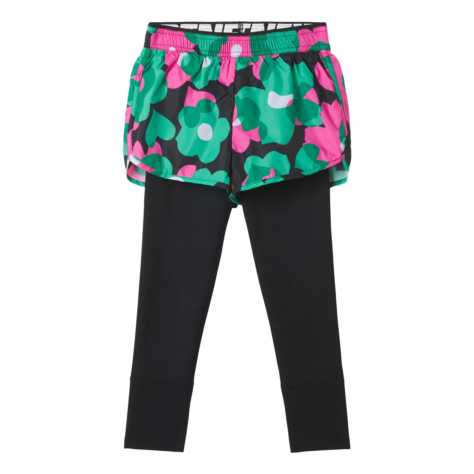 Stella Mccartney Kids Black Recycled Polyester Legging Shorts - Active Wear Collection