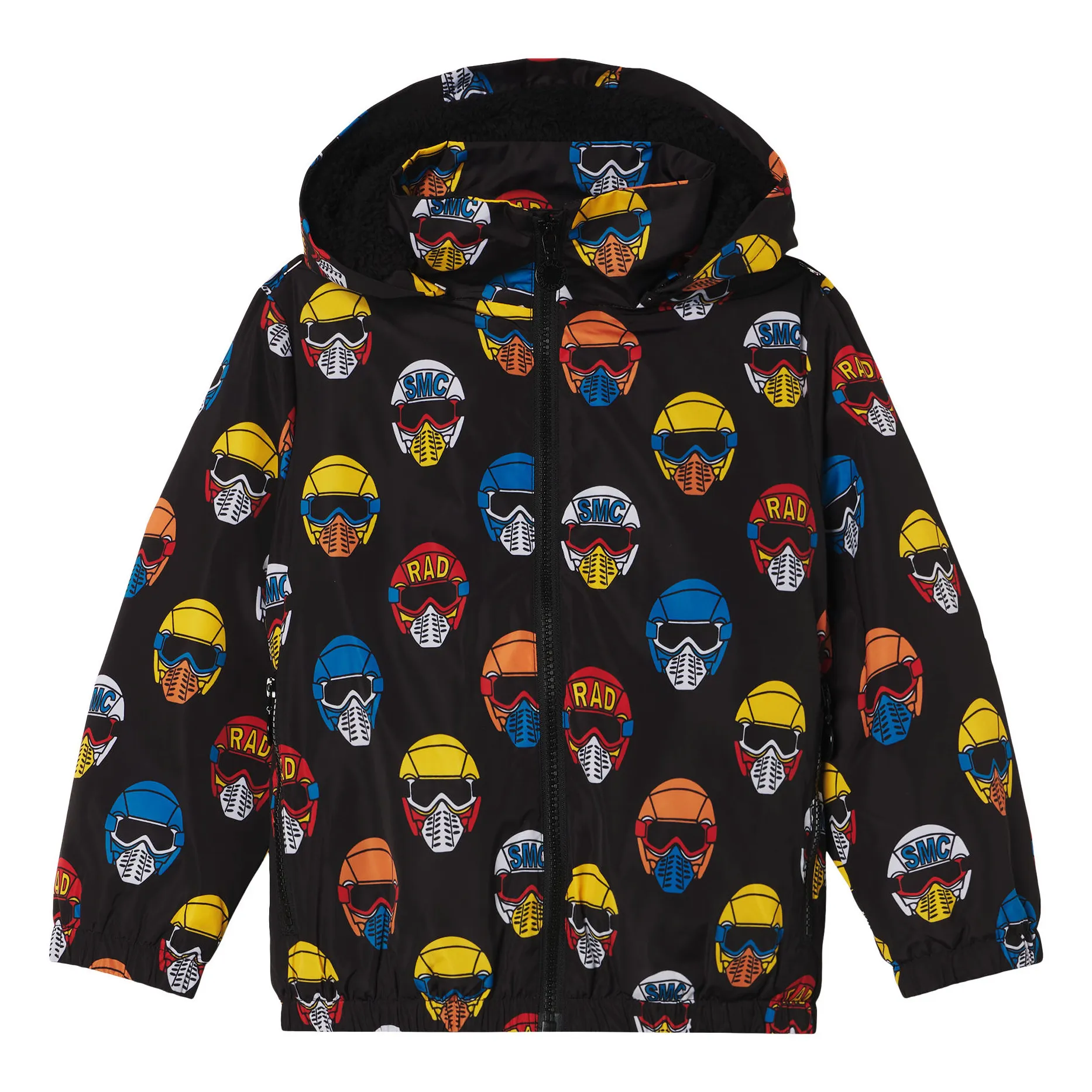 Stella Mccartney Kids Black Recycled Polyester Helmet Jacket