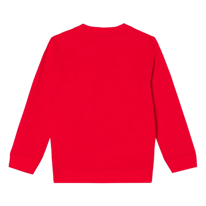 Organic Cotton Rainbow Face Sweatshirt | Red- Product image n°1