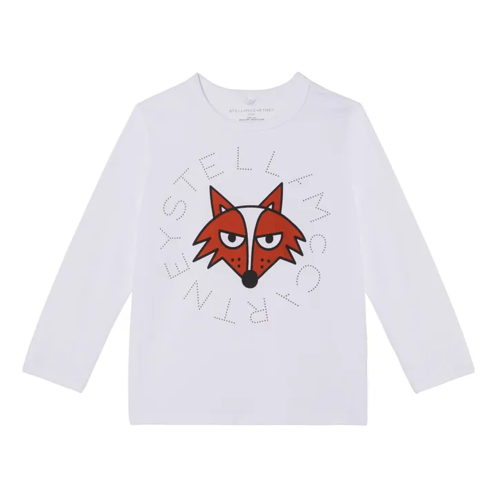 T-Shirt Logo Fuchs Bio-Baumwolle | Weiß- Produktbild Nr. 0