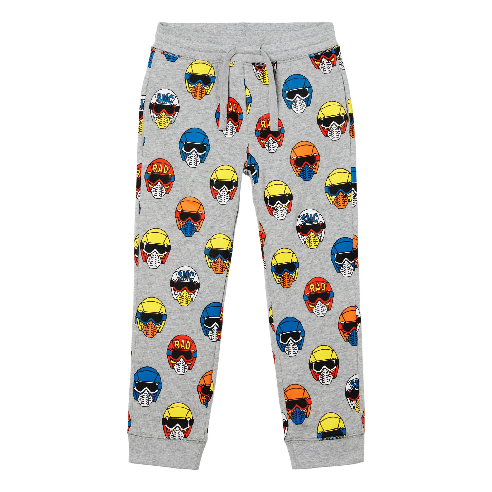 Stella Mccartney Kids Grey Organic Cotton Multicolour Helmet Joggers