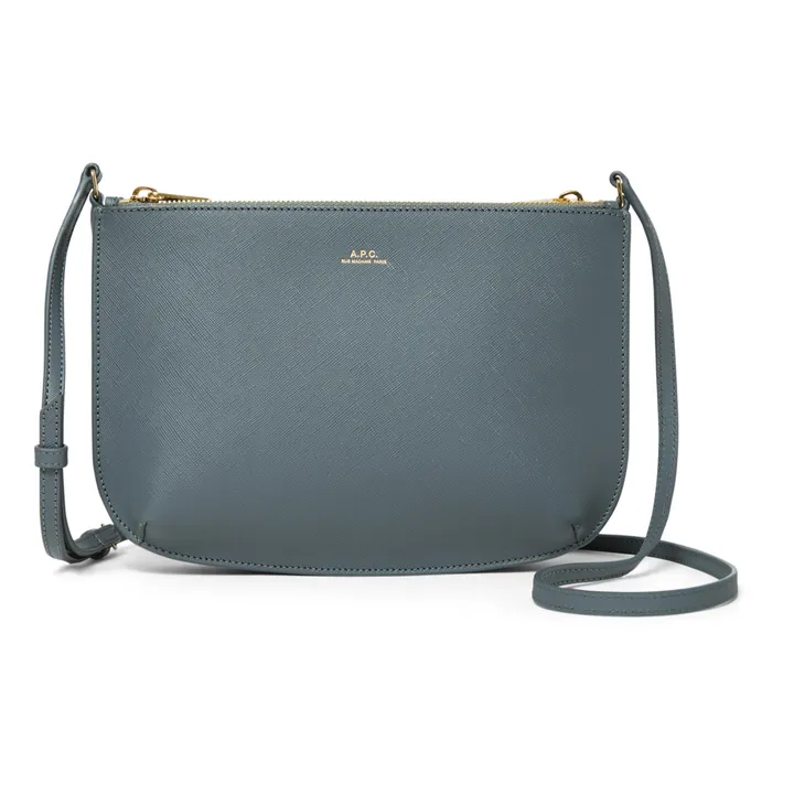 Sarah Embossed Leather Bag | Dark grey- Product image n°0