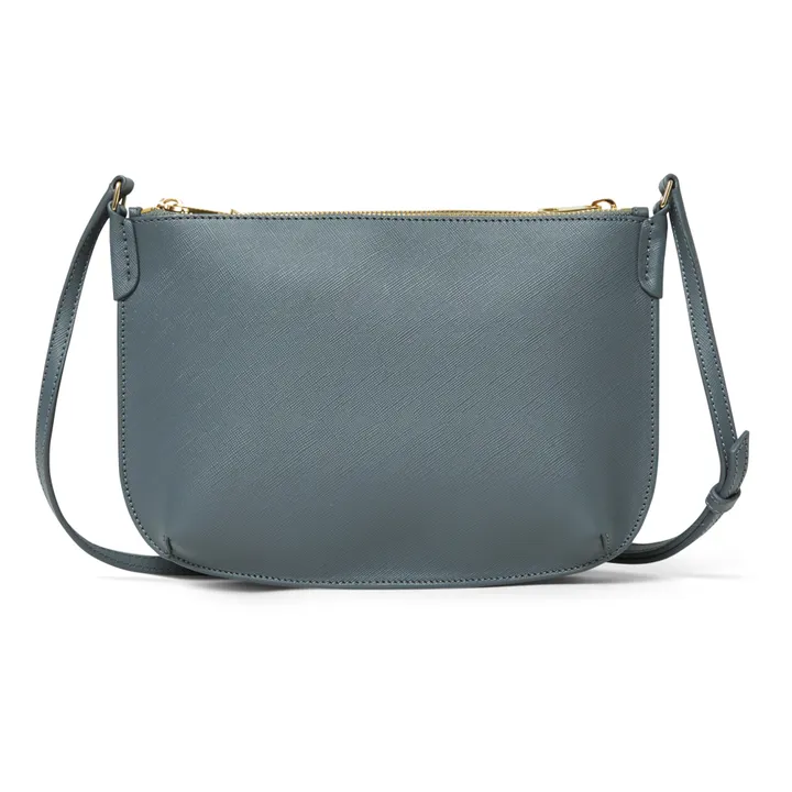 Sarah Embossed Leather Bag | Dark grey- Product image n°2
