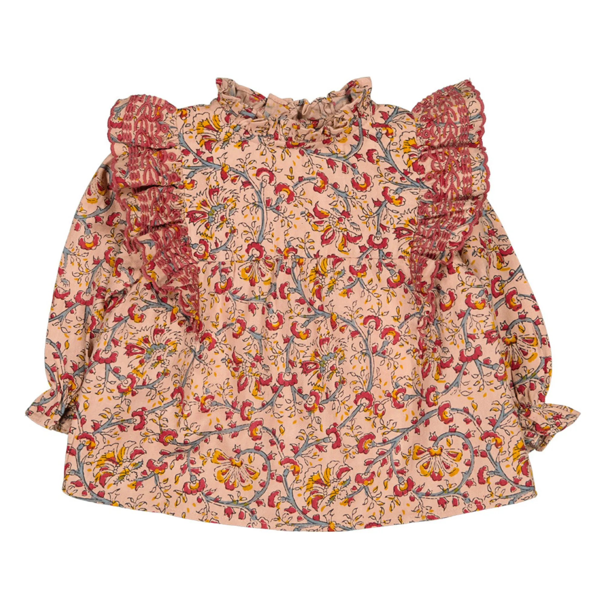Louis Louise Pale Pink Amandette Floral Blouse