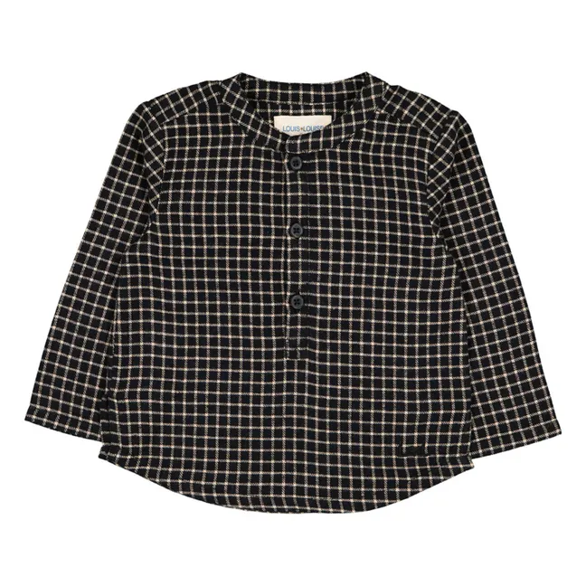 Kurta Carreaux Grand-Père | Noir