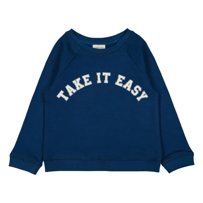 Sweatshirt Take It Easy James | Navy