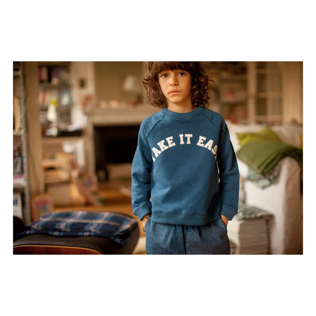 Sweatshirt Take It Easy James | Navy