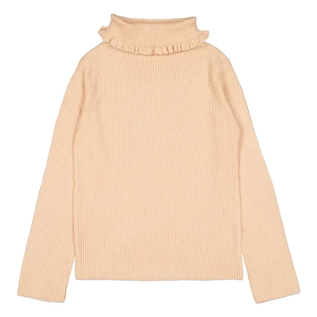 Aline Ribbed Cotton and Wool Jumper | Ecru