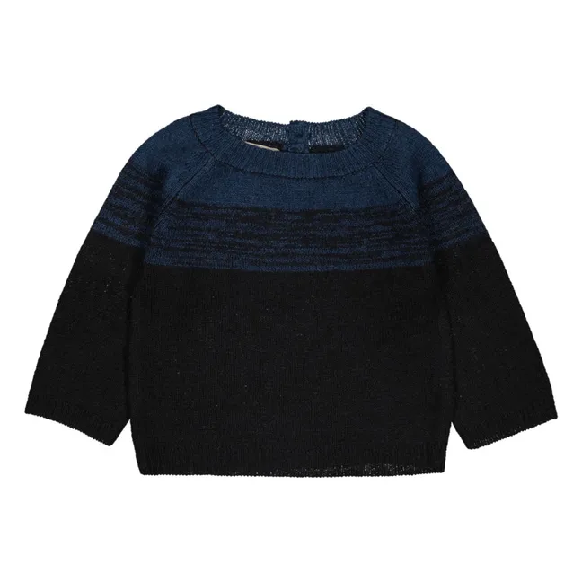 Roberto Cotton and Wool Jumper | Blue