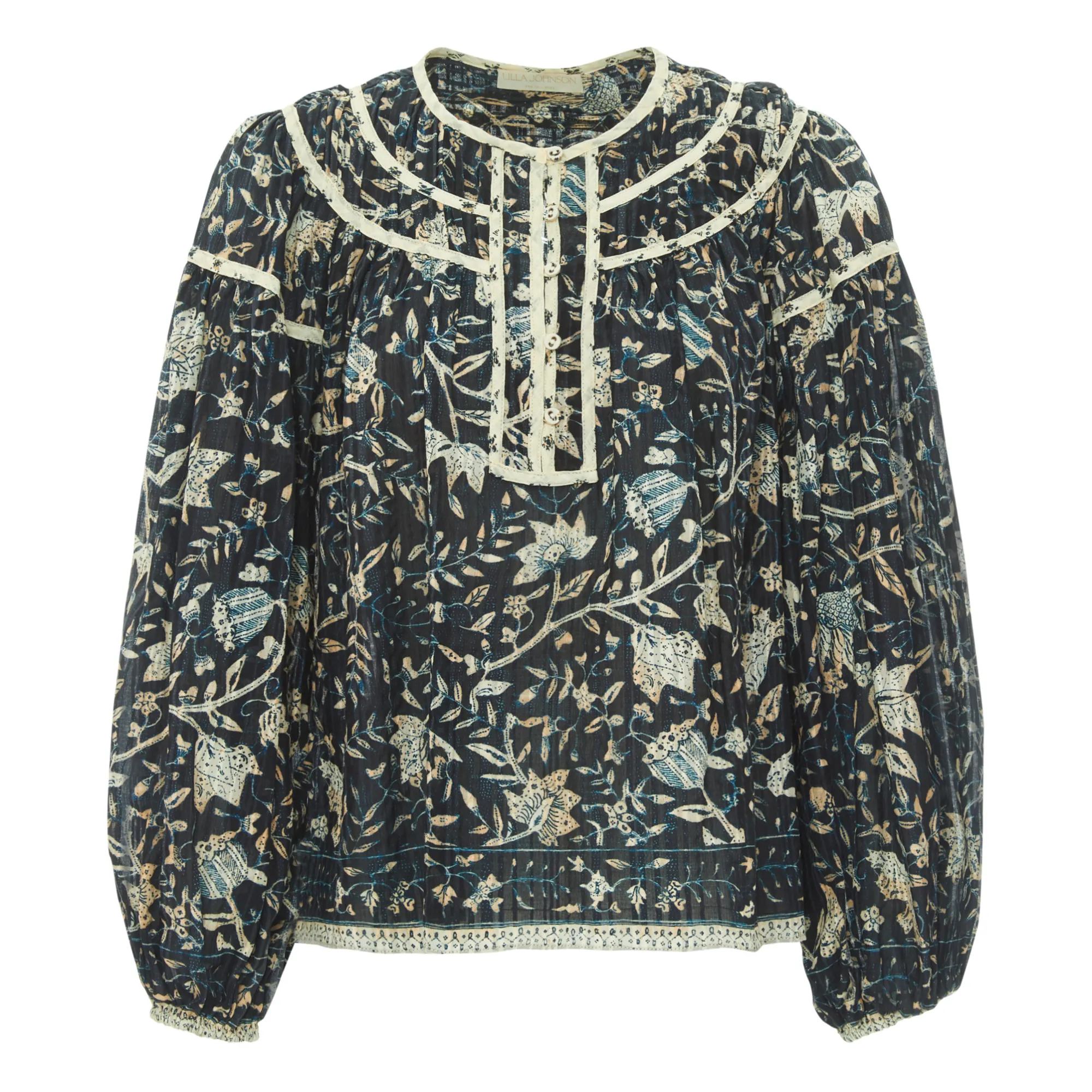 Ulla Johnson Navy Blue Kirana Blouse