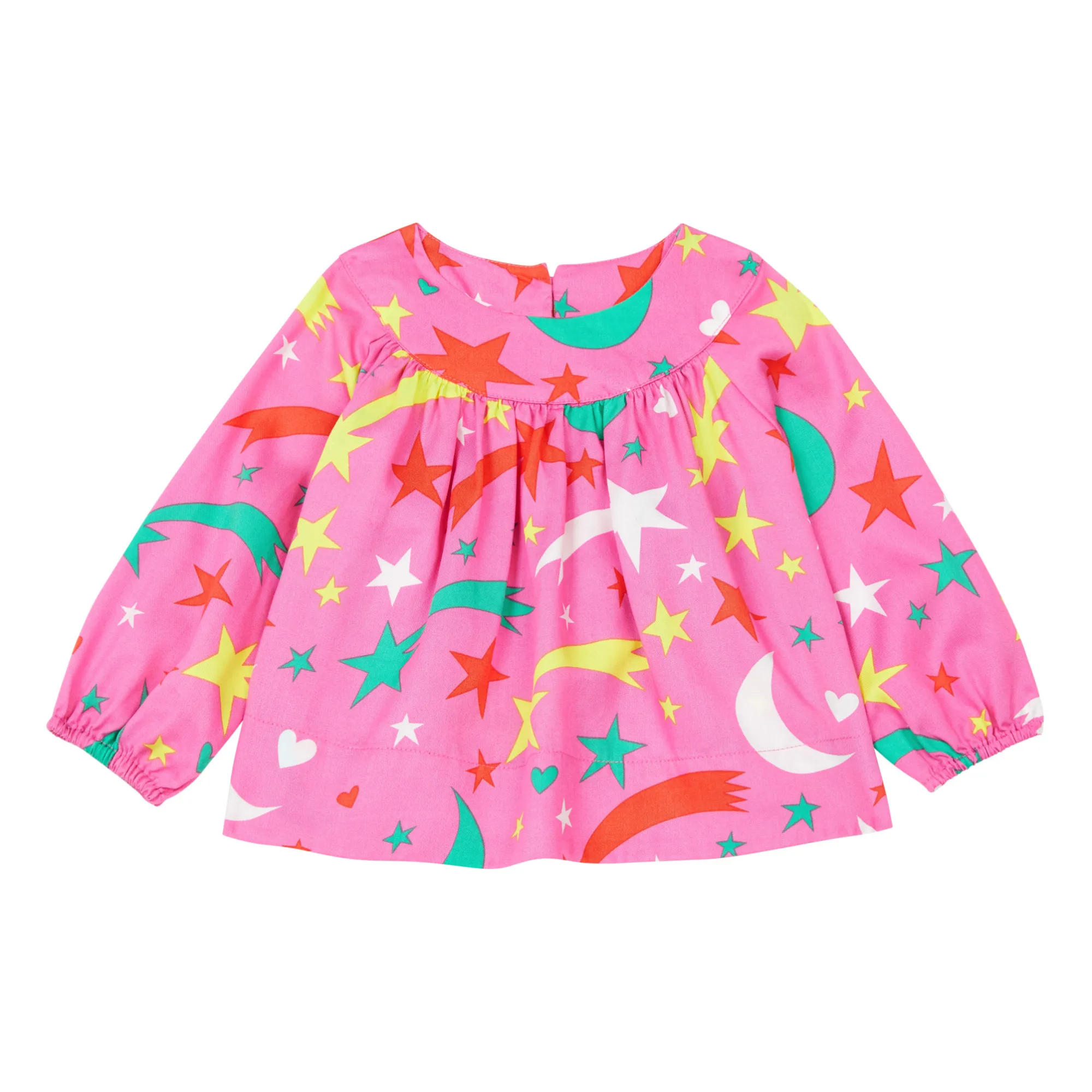 Stella Mccartney Kids Pink Tencel Shooting Star Top