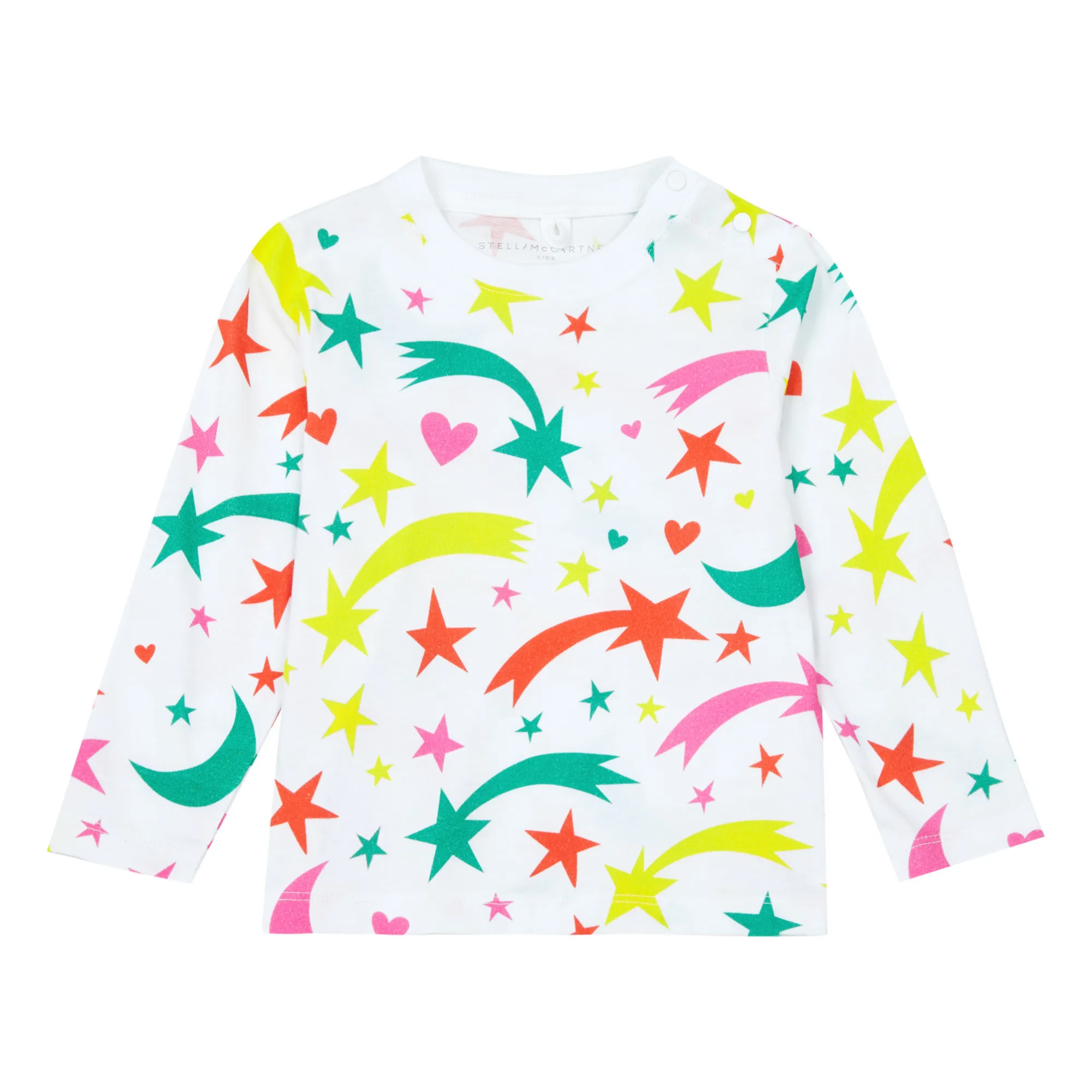 Stella Mccartney Kids White Organic Cotton Shooting Star T-Shirt