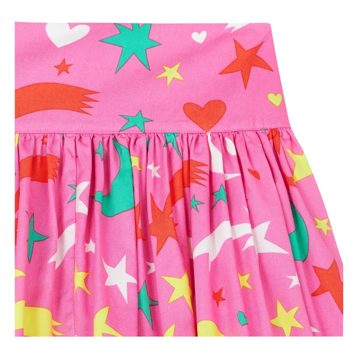 Falda de tencel con estampado de estrellas | Rosa- Imagen del producto n°1