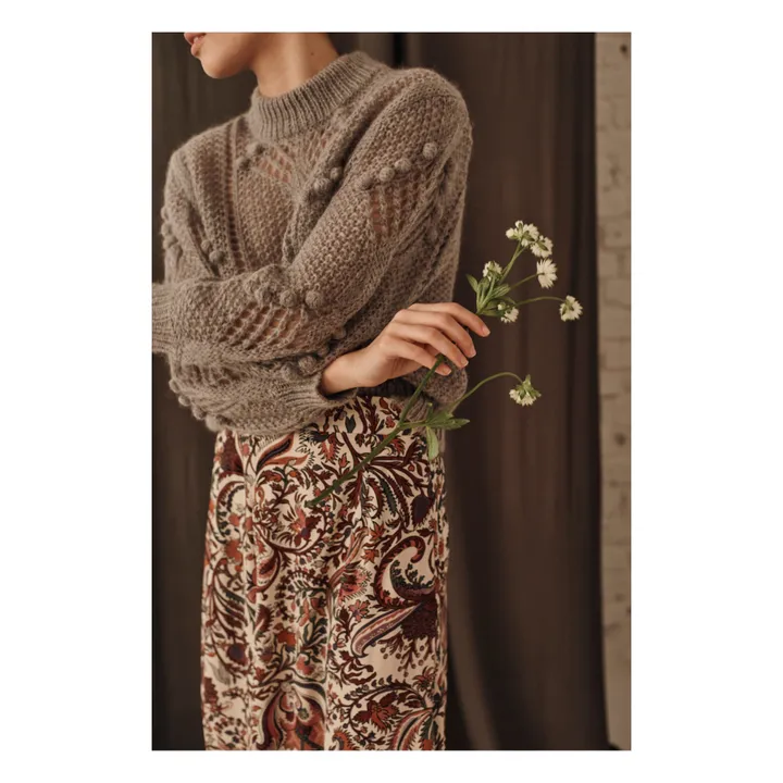 Suéter de lana y mohair Salamaya - Colección Mujer  | Gris- Imagen del producto n°2
