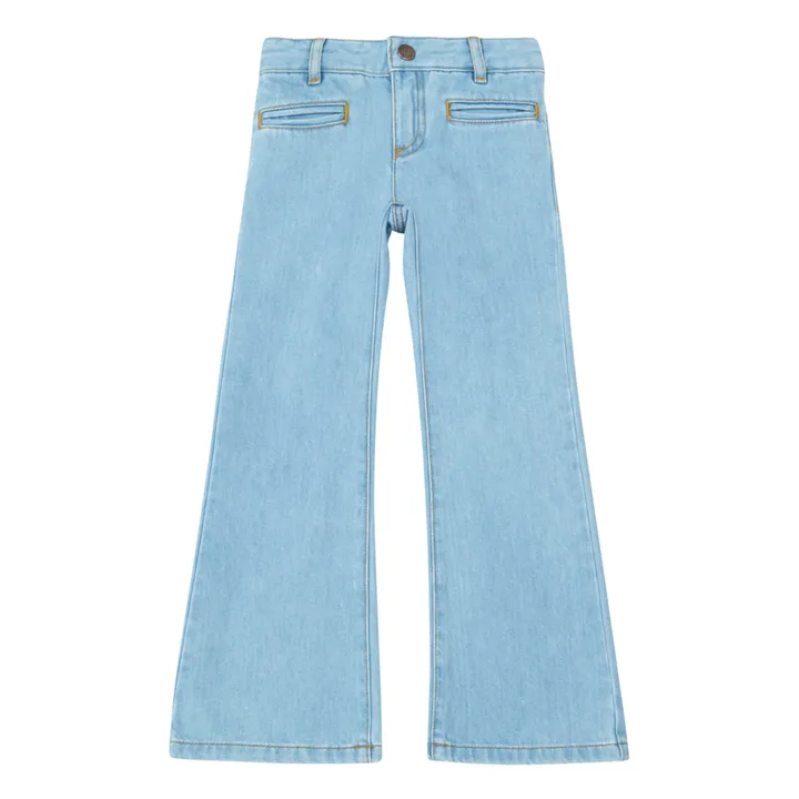 Bestie Recycled Denim Flared Jeans | Denim blue- Product image n°0
