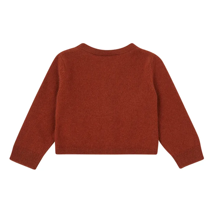 Cardigan Cachemire Tahiel | Brique- Image produit n°1