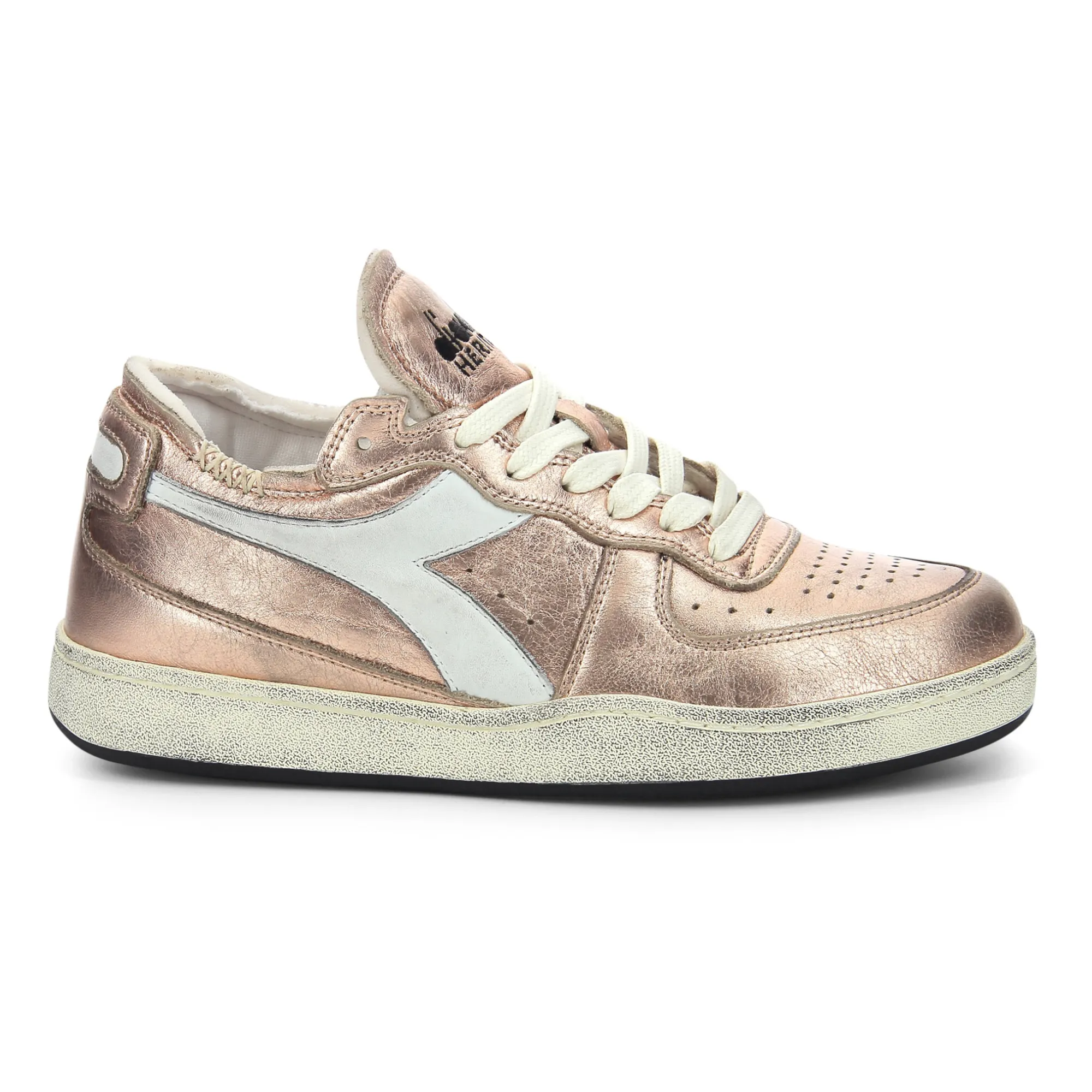 Diadora Heritage WN Row Cut Silver Used Sneakers Pink Gold - Main Image