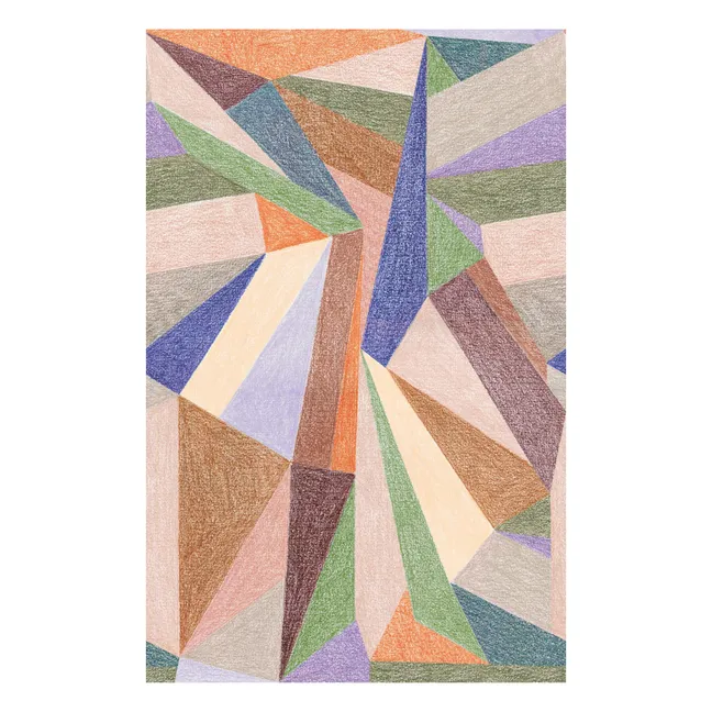 Crayon Wallpaper - 3 Panels | Tan