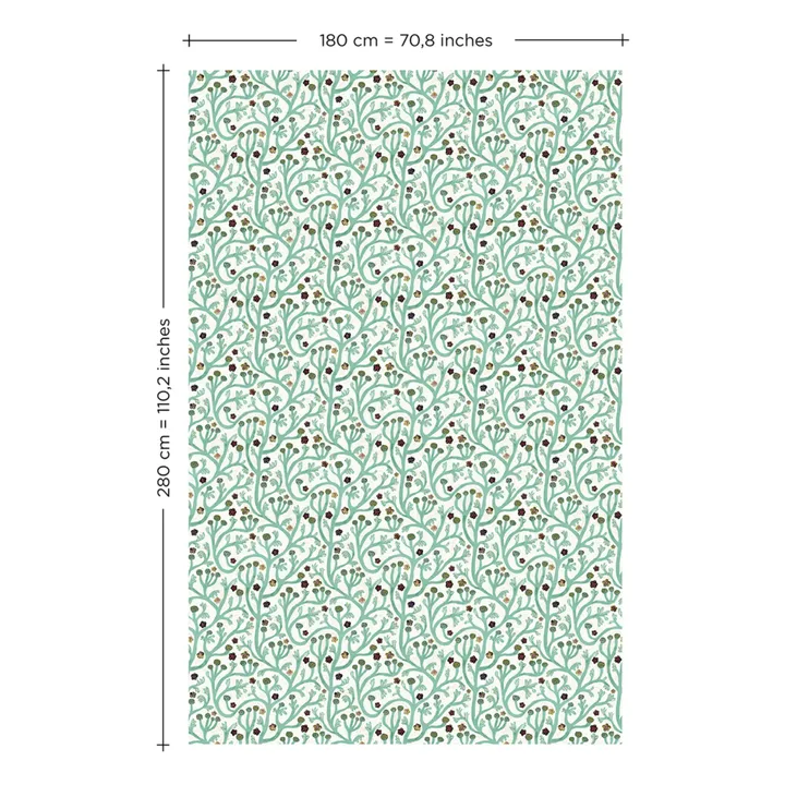 Cottage Wallpaper - 3 Panels | Green- Product image n°3