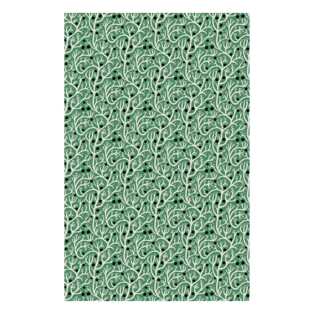 Cottage Wallpaper - 3 Panels | Grass green