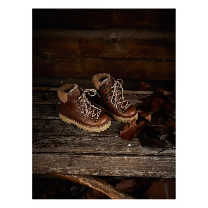 Winter Shearling Lined Boots  | Brown- Product image n°3