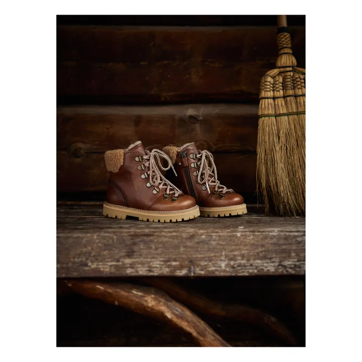 Winter Shearling Lined Boots  | Brown- Product image n°4