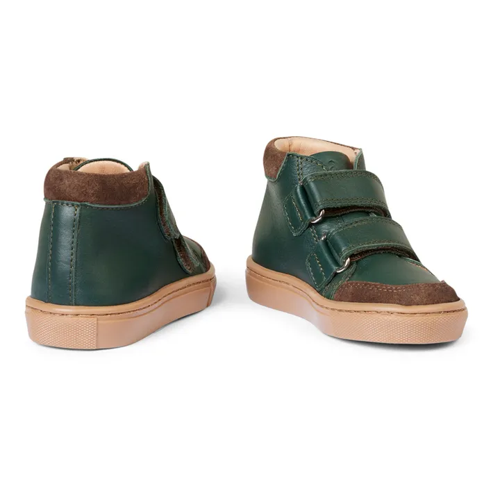 Toasty Fleece Lined Velcro Sneakers | Dark green- Product image n°2