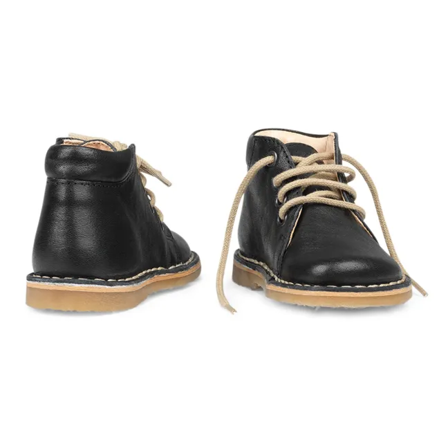 Classic Lace-Up Boots | Black