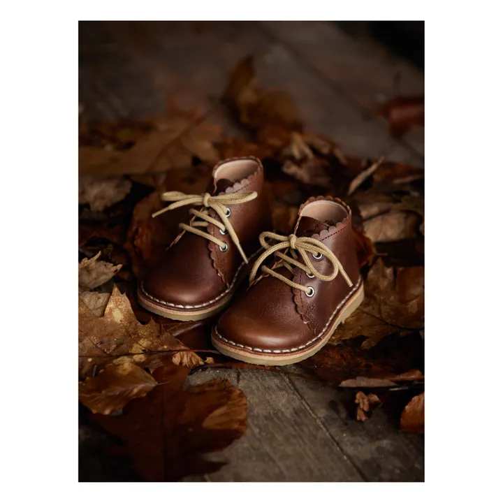 Scallop Boots | Brown- Product image n°1