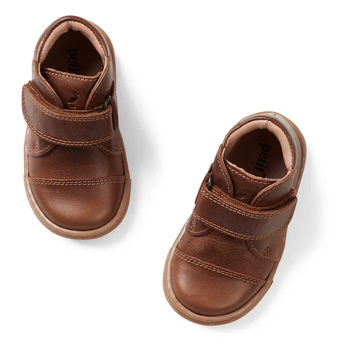 Kicks Velcro Low-Top Boots | Marron glac- Product image n°2