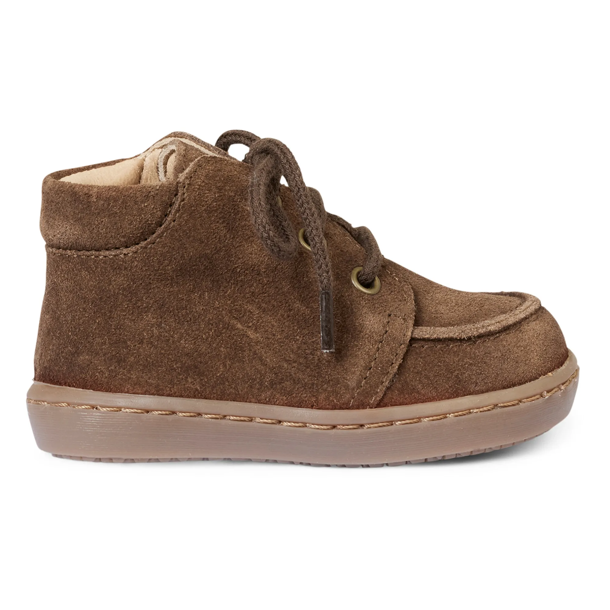 Petit Nord Brown Cruiser Chubby Ankle Boots