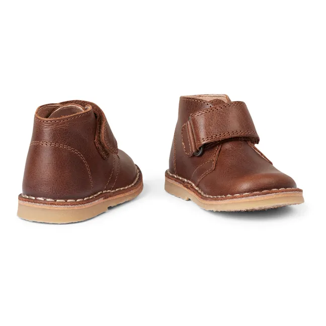 Desert Velcro Boots | Brown