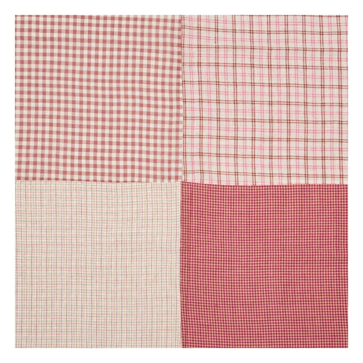 Mantel de algodón Patchwork | Rosa- Imagen del producto n°1
