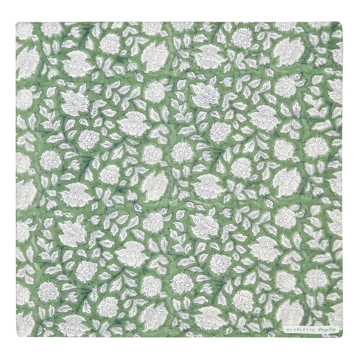 Gaya Cotton Napkins - Set of 4 | Green- Product image n°2