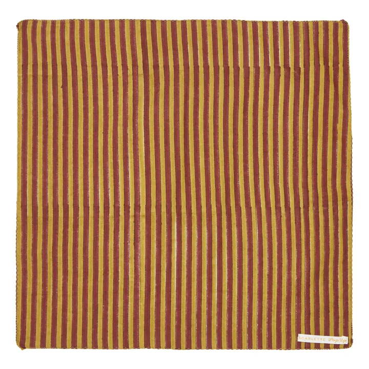 Serviettes de table Chandrapur en coton - Set de 4 | Ocre- Image produit n°2