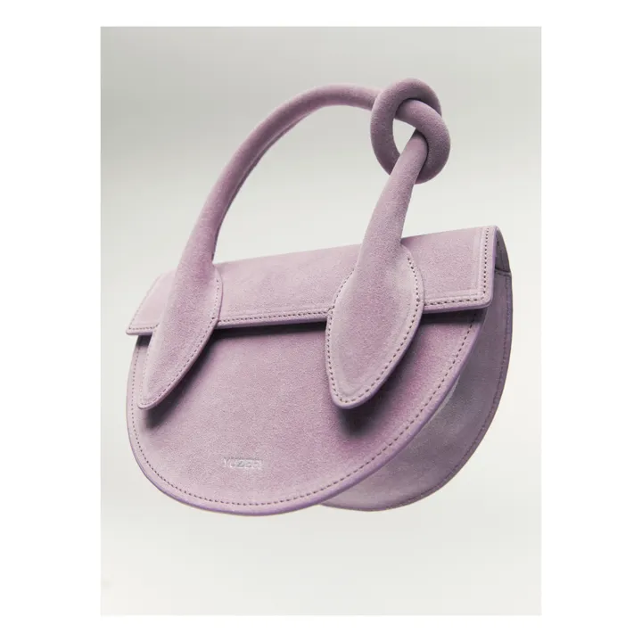 Tasche Mini Pretzel Suede | Violett- Produktbild Nr. 3