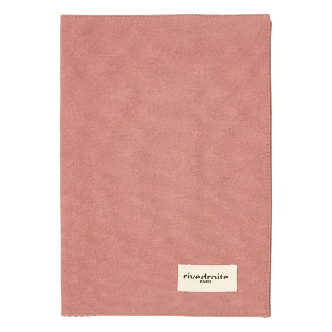 Protège carnet de santé Gabin en coton recyclé | Bois de rose