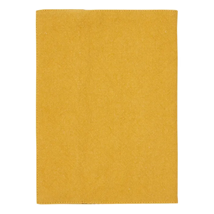 Gabin Recycled Cotton Health Book Cover | Mustard- Product image n°2
