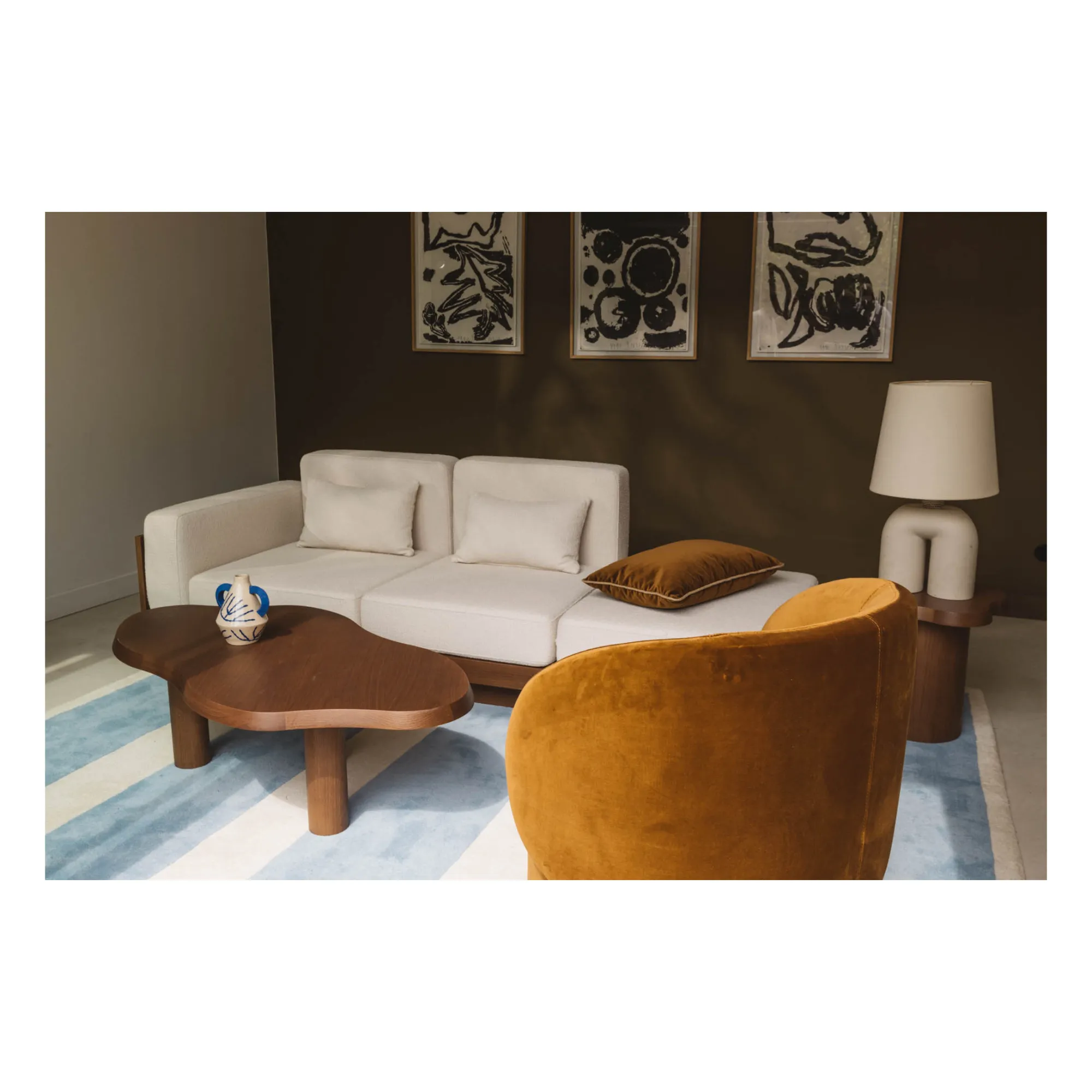 Gabrielle Paris - Table basse en finition noyer (Gabrielle Paris) - Image 1