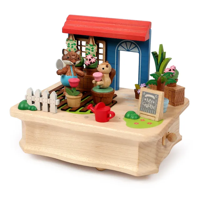 Caja de música de madera Renard