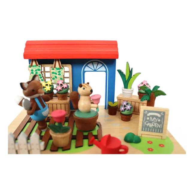Caja de música de madera Renard