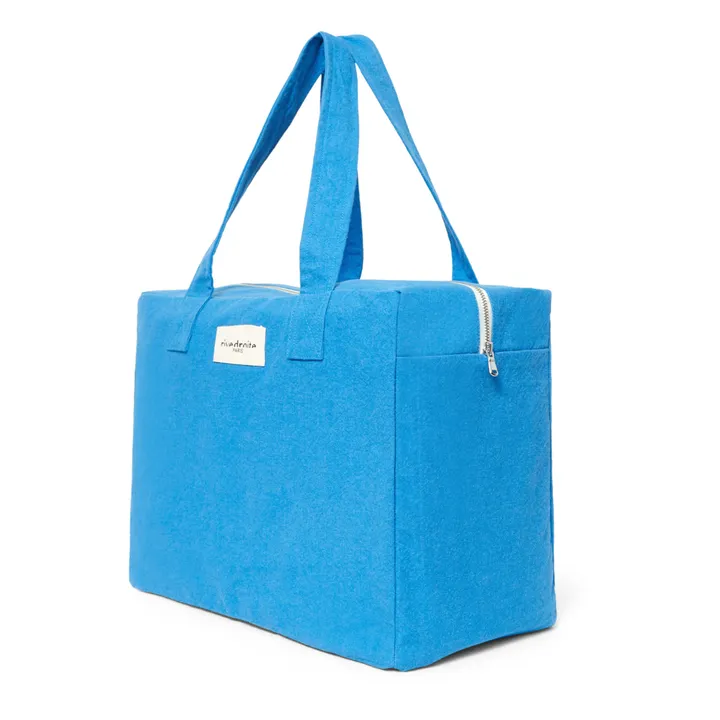 Célestins Recycled Cotton Overnight Bag | Blue- Product image n°1