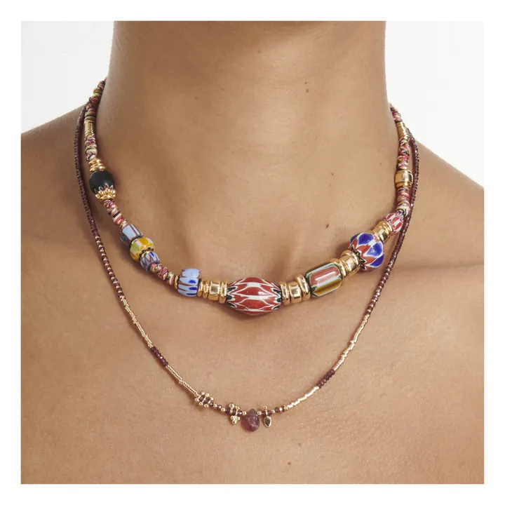 Masai XXL3 Necklace | Gold- Product image n°2