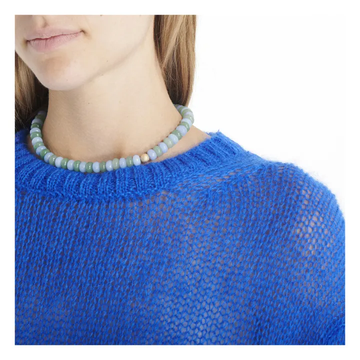 Mohair-Pullover | Blau- Produktbild Nr. 2