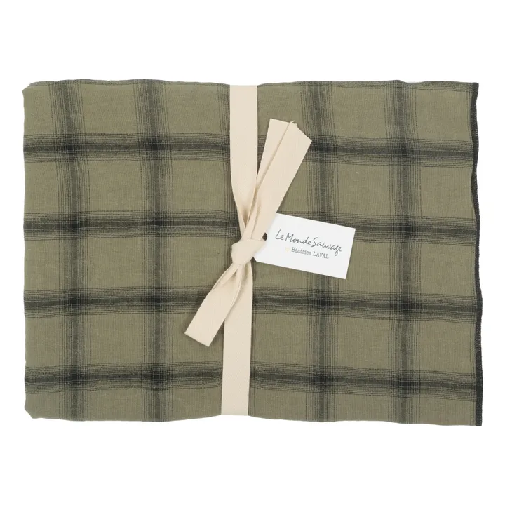 Highlands Washed Linen Pillowcase | Khaki- Product image n°4