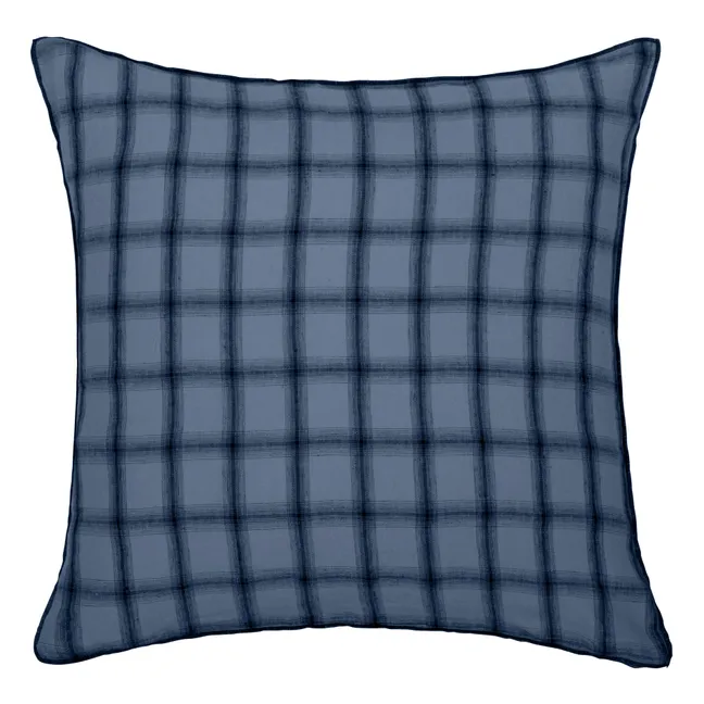 Funda de almohada de lino lavado Highlands | Azul Noche