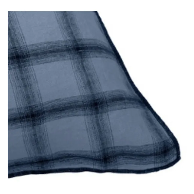 Funda de almohada de lino lavado Highlands | Azul Noche