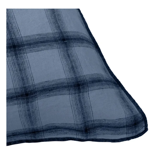 Funda de almohada de lino lavado Highlands | Azul Noche