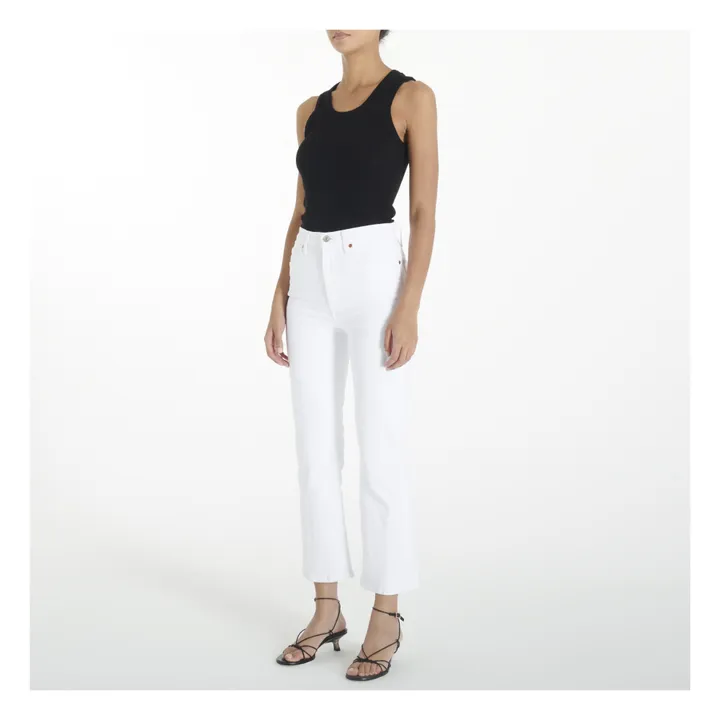 70s Crop Boot Jeans | White- Product image n°1