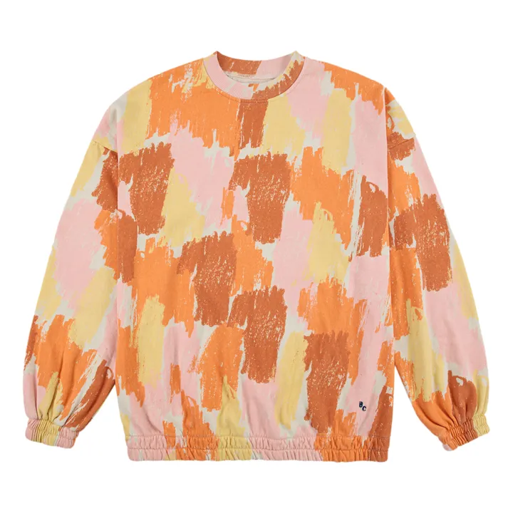 Camiseta Oversize de algodón orgánico Camouflage - Colección Mujer  | Naranja- Imagen del producto n°0